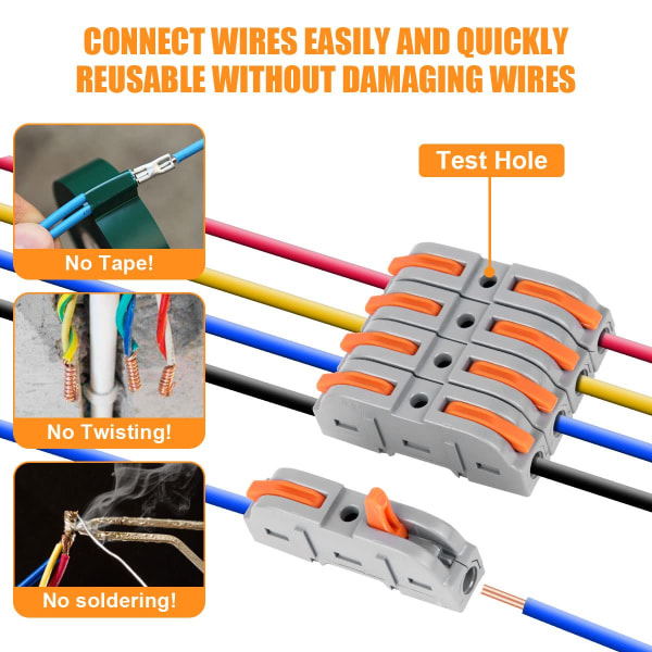 4 In 4 Out Quick Wiring Kaapeli Kompakti sähköliitin