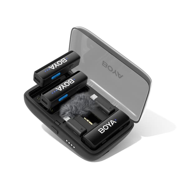 Mikrofon BOYALINK V2.0 3.5mm Trådlöst X2-system Lightning USB-C
