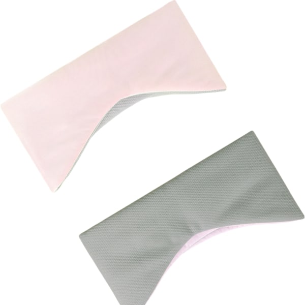 Kaksipuolinen Blackout Eye Mask nukkumiseen Pinkki+harmaa