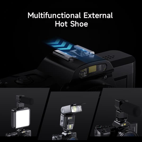 Digitalkamera 5K/48MP/16X zoom/6-axis stabilisering 3,5" skärm