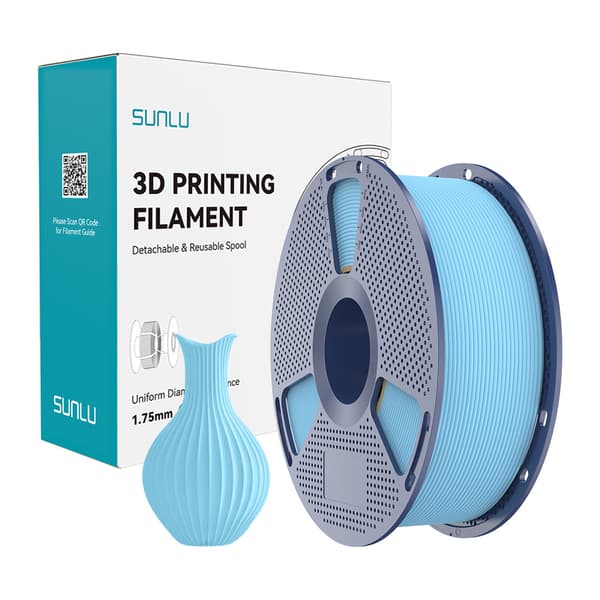 Sunlu PLA Classic SB filament, lyseblå PLA til FDM-3D-printere, 1,75 mm, 1 kg