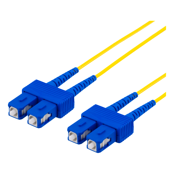 OS2 Fiber cable, SC - SC, duplex, singlemode, 15m