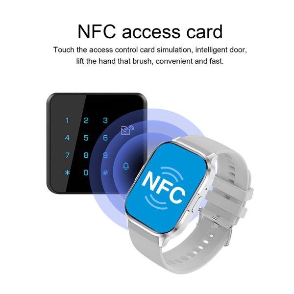 Smartwatch Vandtæt Bluetooth Smartwatch Sølv