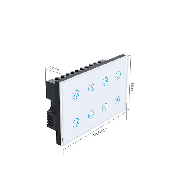 Smart Wifi Switch Panel - DS-1431WN 8 Gang Vit
