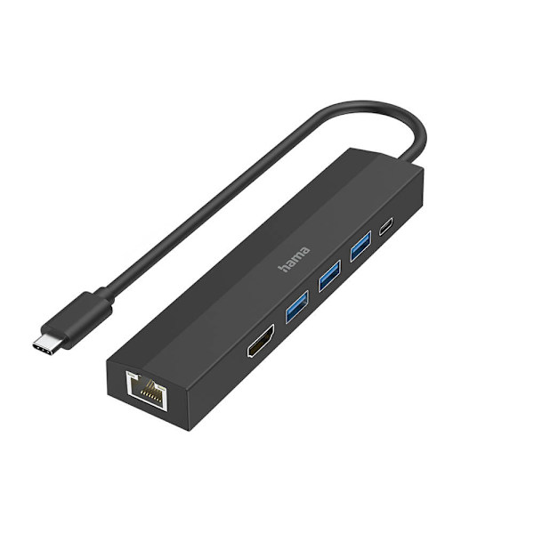 HAMA USB-C Multiport Adapter 6 portar