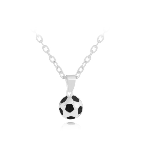 Halsband med fotbollshänge Silver