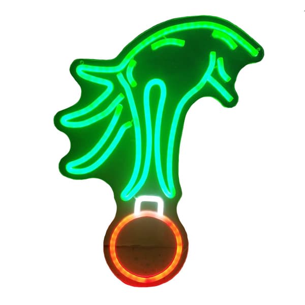 LED Neon Skylt - Hand Gest 40x29cm - USB-driven Dekorativ Lampa