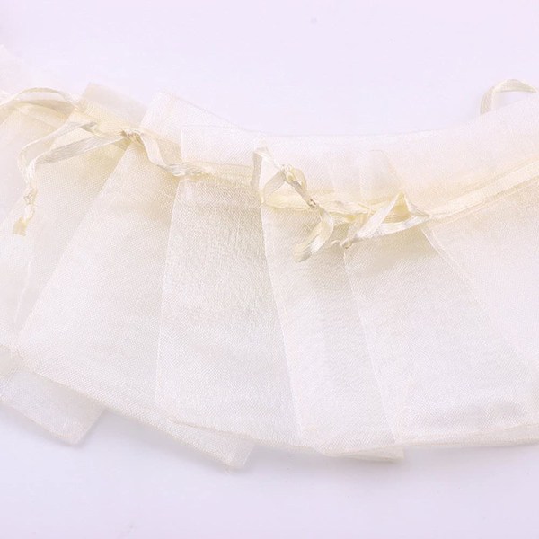 INF Organza poser 100-pak Creme 10x15 cm