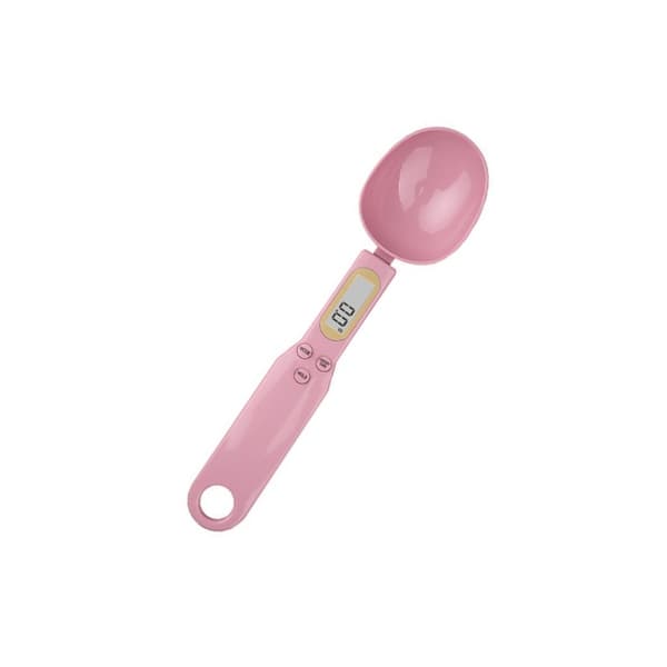 Digital Measuring Spoon Scale 500g/0.1g High Precision Electronic Kitchen Scoop for Spices Coffee and Baking Pink Pink