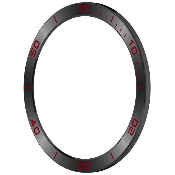 Garmin Tactix 8 Solar Bezel: Sort & Rød Stål Opgradering