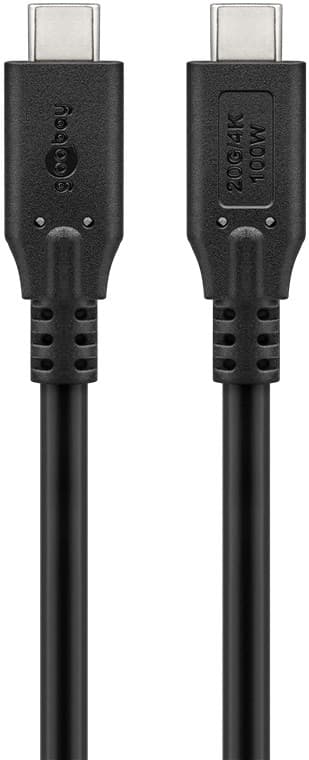 USB-C™-kaapeli, USB4™, 3 m, musta
