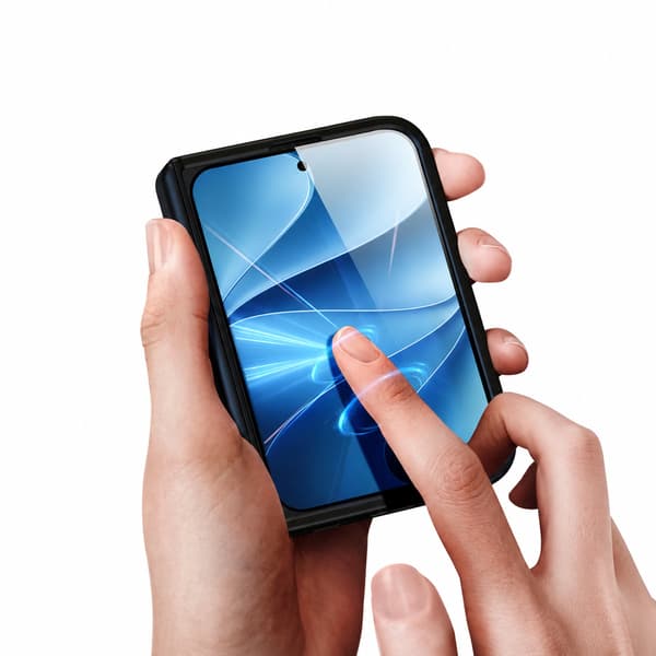Foldbart magnetisk telefonetui med roterbart stativ, kompatibelt med iPhone Duo Blue Blue