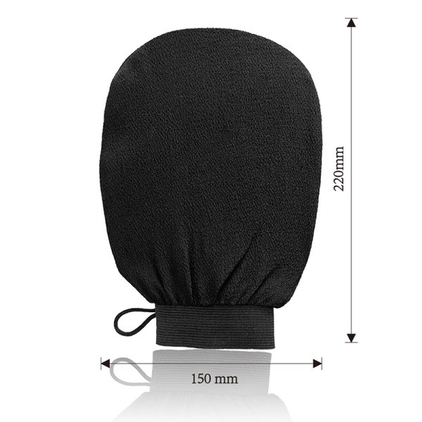 Eksfolierende Tanning Mitt - Sort