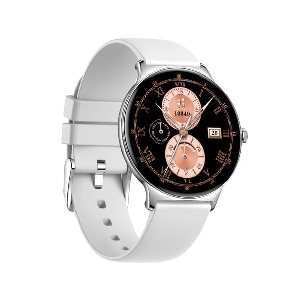 Multifunktionelt smartwatch med Bluetooth-opkald og sundhedsovervågning Sølv