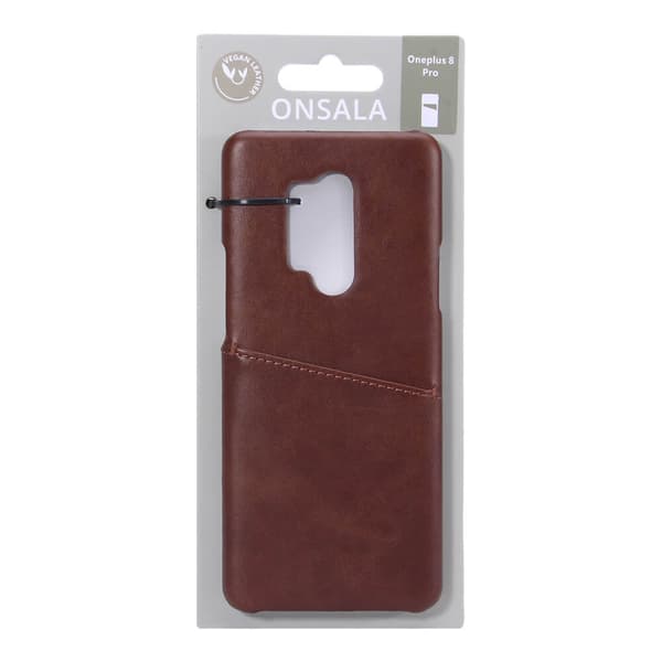 Mobilcover med Kortrum OnePlus 8 PRO Brun
