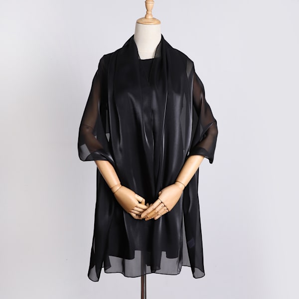 Elegant organza halsduk Svart