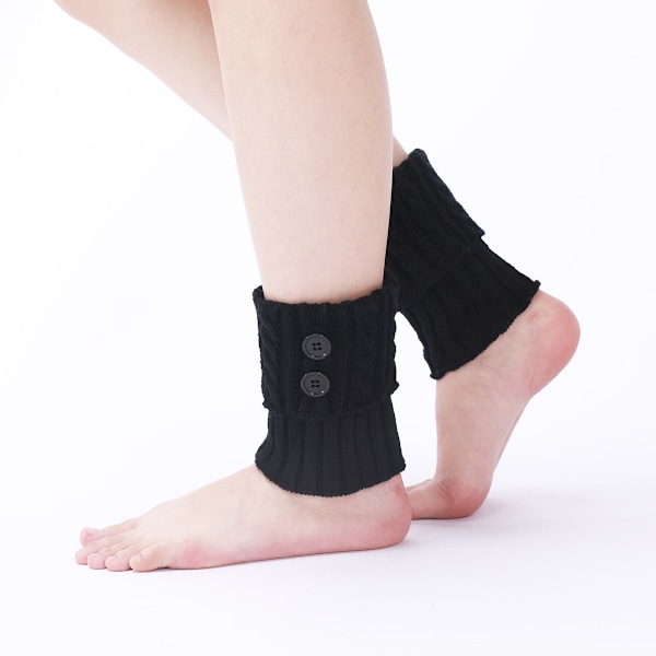 Stickade benvärmare, stövelmuddar för kvinnor, slouchy boot socks