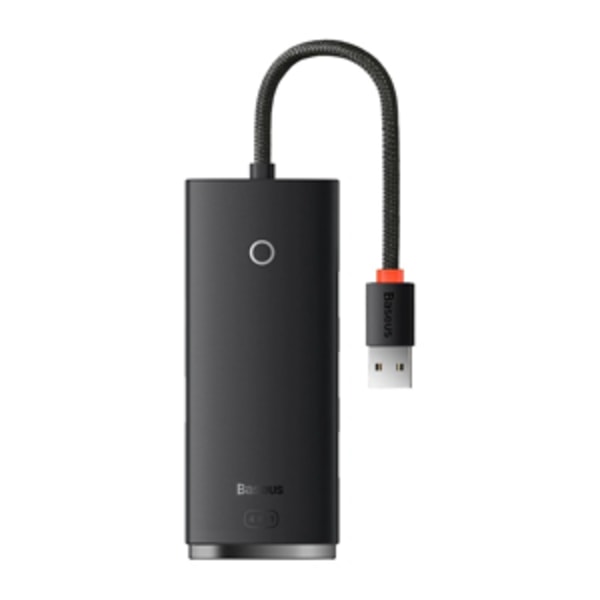 Baseus Lite Series Hub 4in1 USB till 4x USB 3.0, 25cm (svart)