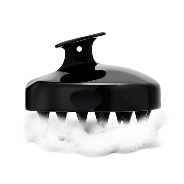 Børste til hovedbundsmassage og peeling Black Black