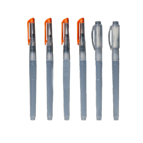6-pack transparenta reservoarpennor