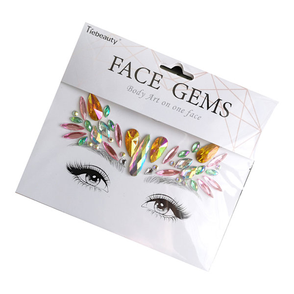 Face Jewels Makeup Stickers Flerfärgad