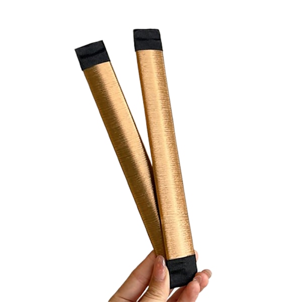 Champagne Hair Bun Maker Ubesværede elegante frisurer Guld