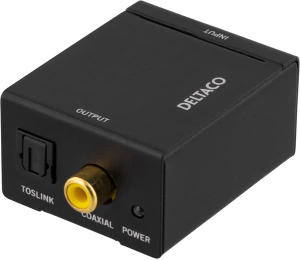 Audio converter from analog>digital 2xRCA coaxial S/PDIF