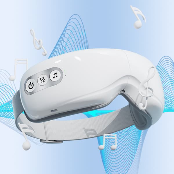 E9 Dobbeltlags Øjenmassager: Luftkompression, Varme, Vibration & Bluetooth til Øjenpleje
