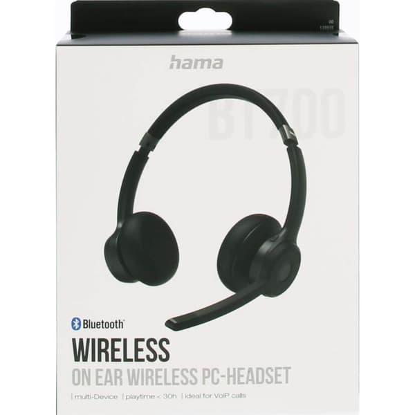 Headset PC Office Stereo On-Ear BT700 Bluetooth Svart