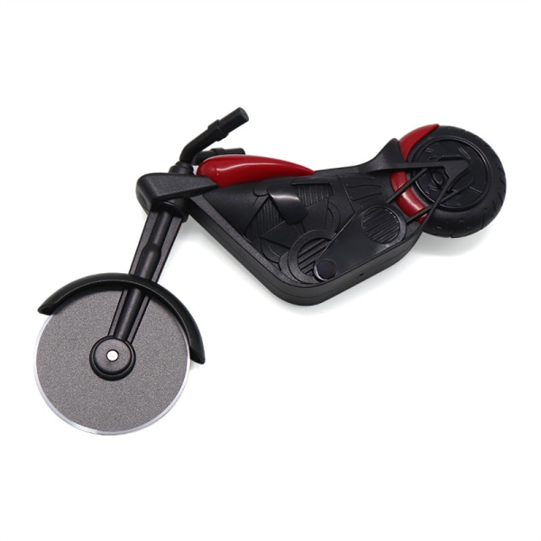 Motorcykel pizzaskärhjul, rostfri pizzakniv Flerfärgad