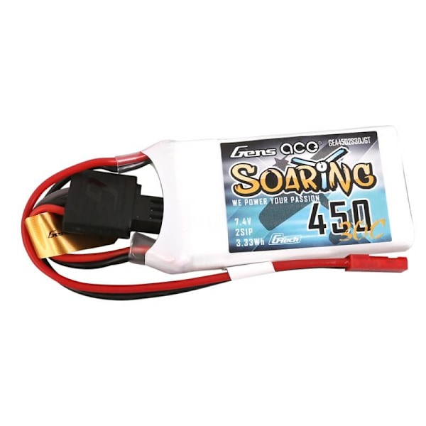 Batteri Gens ace G-Tech Soaring 450mAh 7,4V 30C 2S1P JST-SYP