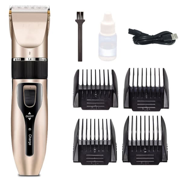 Tyst hundtrimmer med tillbehör Champagne Champagne