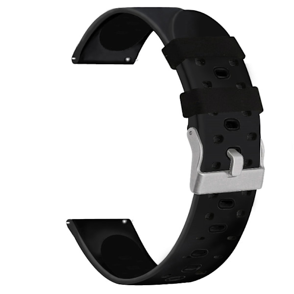 Silikonarmband för Garmin Venu 2 Plus & Garmin 245, Samsung Galaxy, Huawei Watch Svart