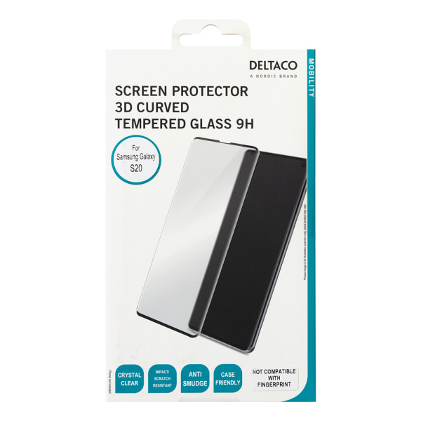 Screen protector, Samsung S20, 3D curved glass