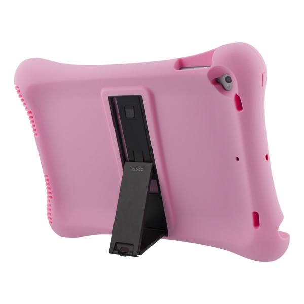 Silicone case, for all 10.2"-10.5" iPads, stand, pink