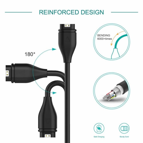 INF Universal oplader til Garmin ure 2-pak