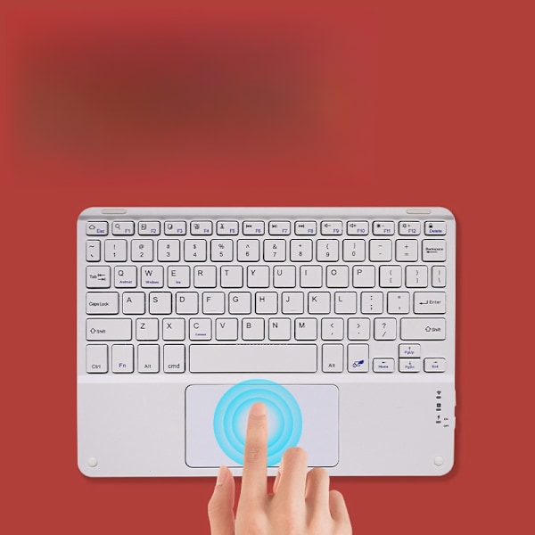 Trådløst touchpad-tastatur til tablets Hvid L