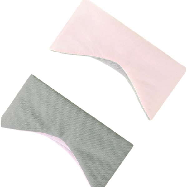 Kaksipuolinen Blackout Eye Mask nukkumiseen Pinkki+harmaa