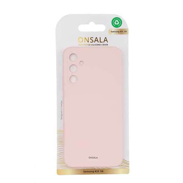 Mobilskal med Silikonkänsla Chalk Pink - Samsung A35 5G