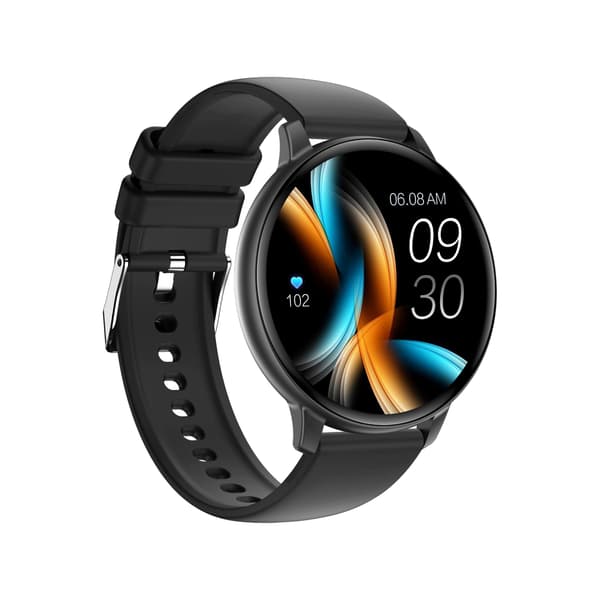 C66 Multifunktionell Smartwatch med Bluetooth-samtal & Hälsoövervakning, kompatibelt med Android och iOS Black Black