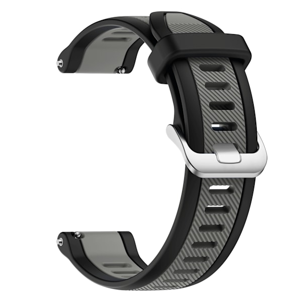 Silikone Urrem til Garmin Smartwatches Sort 20 mm
