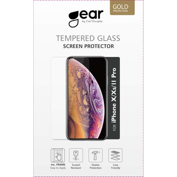 Skärmskydd 2.5D Gold Case Friendly - iPhone X/XS/11 Pro