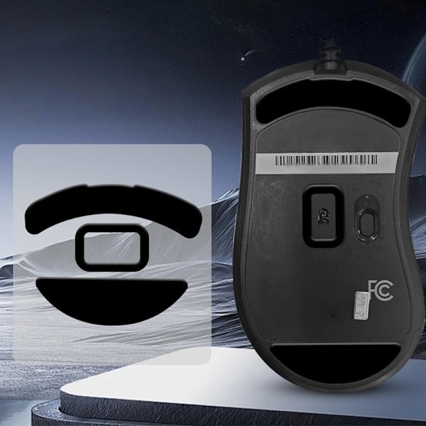 PTFE Black Ice Musefødder Skøjter Udskiftning til Razer Viper V2 - 1 Ark