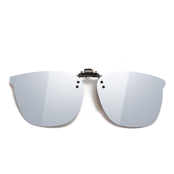 Polariserade Clip-on Solglasögon Silver
