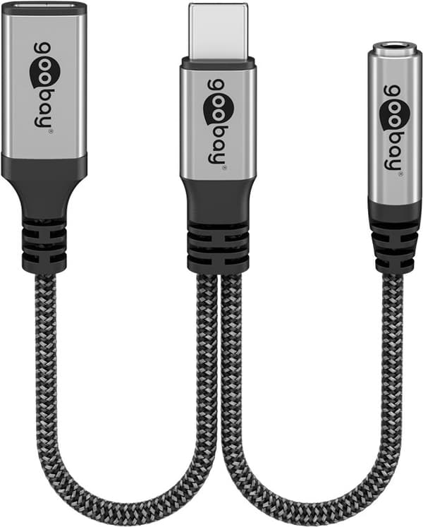 Adapter USB-C™ til USB-C™ og jackstik, 3,5 mm AUX