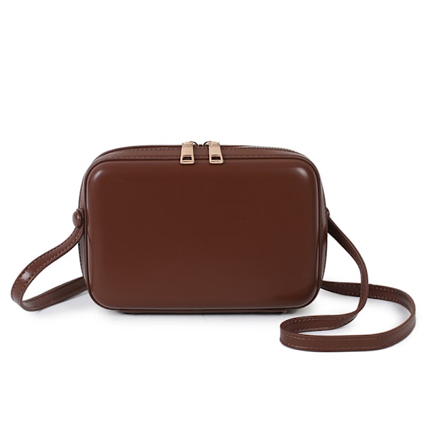 Tyylikäs naisten miniolkalaukku - tyylikäs Crossbody-kukkaro Ruskea