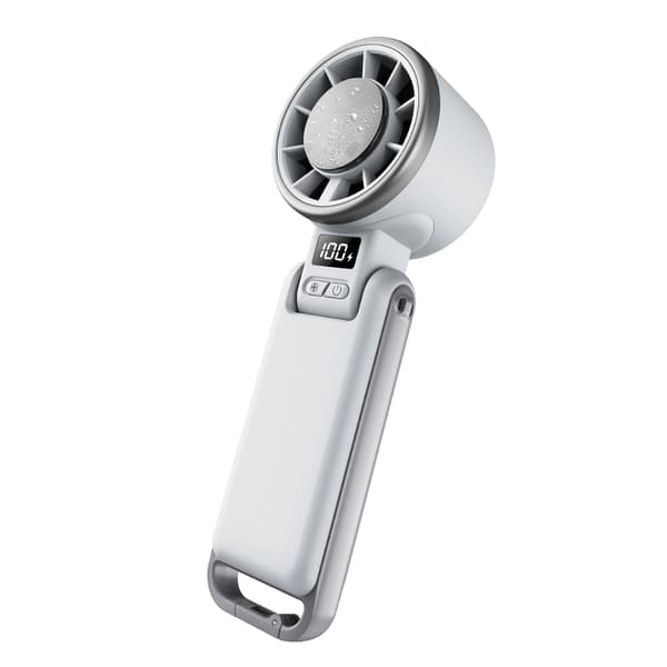 Håndholdt ventilator 4000 mAh, foldbart design, bærbar ventilator til rejser, krydstogter White White