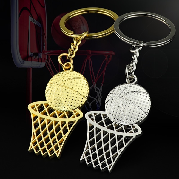 Basketnyckelring NBA-fanpresent Silver Silver