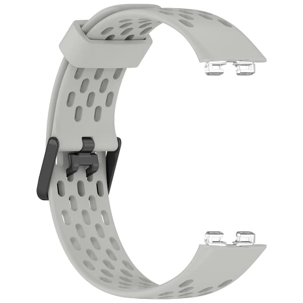 Udskiftningsrem til Huawei Band 10/9/8 - åndbart design med huller Grey Grey