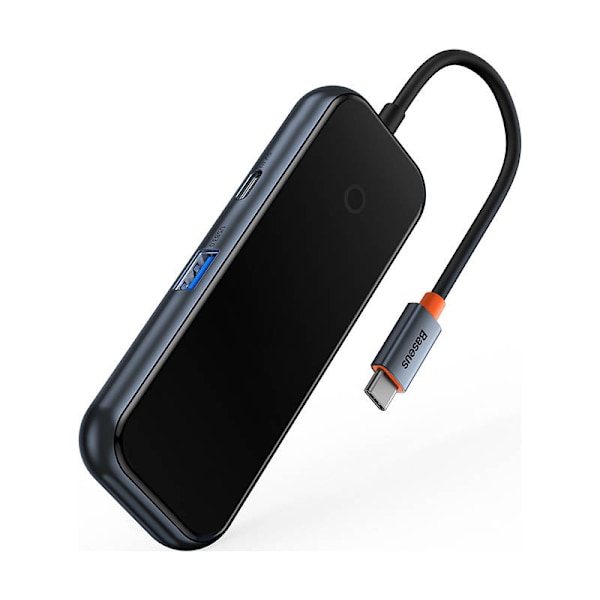 Adapter 4w1 Baseus Hub USB-C med 4xUSB 3.0 (mørkegrå)